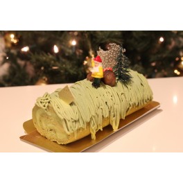 Bûche de Noël au thé vert